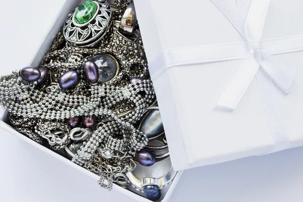 Jewels in a box — Stock Photo, Image