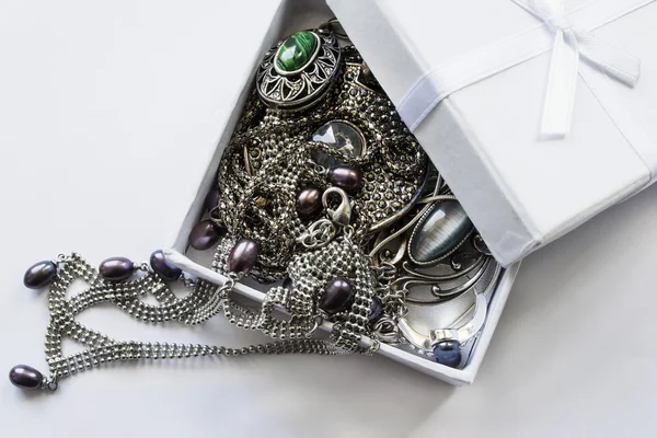 Jewels in a box — Stock Photo, Image