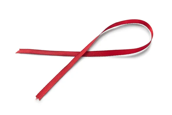 Red ribbon — Stock Photo, Image