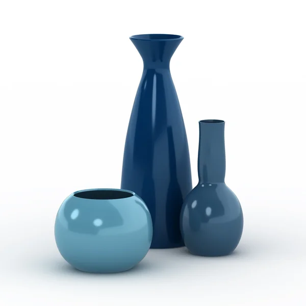 Decorative vases set — Stock Photo, Image