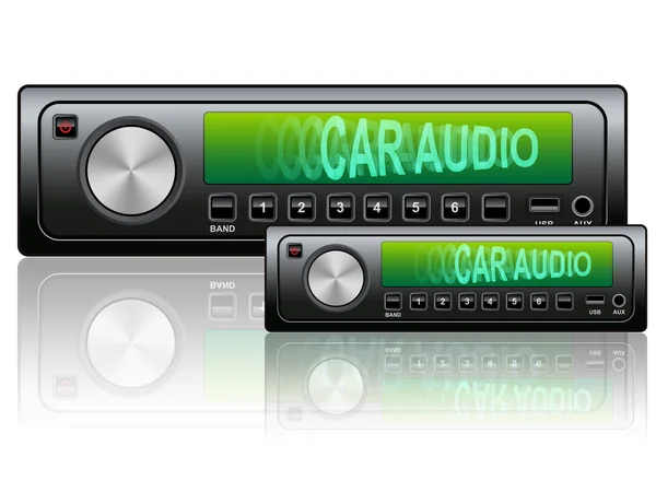 Car audio system — Stock Vector