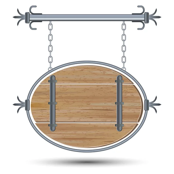 Tablero de madera estilo retro — Vector de stock