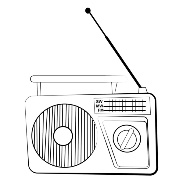 Radio receiver — Stock Vector