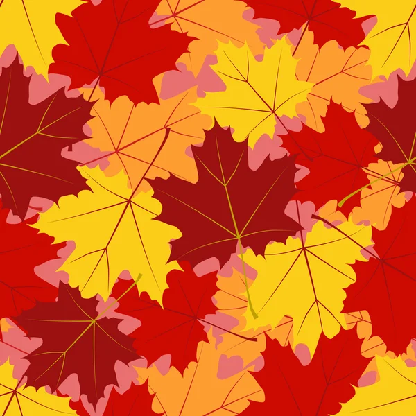 Maple leaf pattern — Stok Vektör