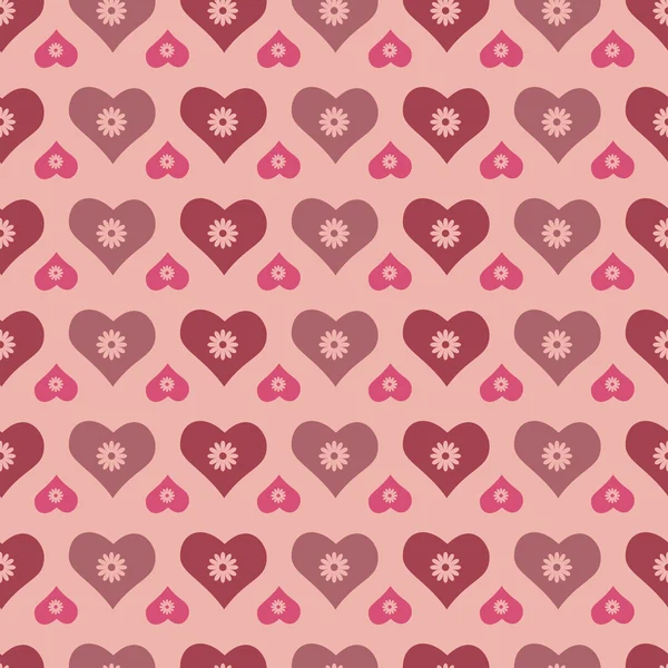 Heart seamless background — Stock Vector