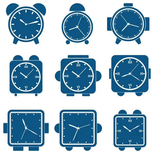 Alarm clocks — Stock Vector