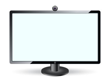 vektör monitör simgesini