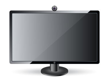 vektör monitör simgesini