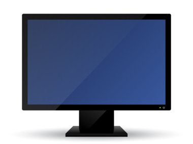 vektör monitör simgesini