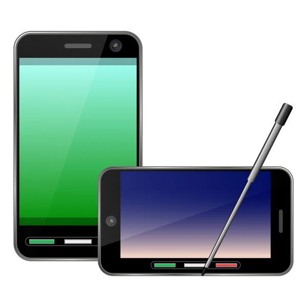 Illustrazione smartphone vettoriale — Vettoriale Stock