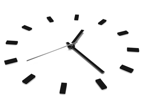 Schwarze Uhr — Stockfoto