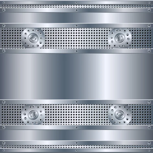 Abstracte metaalachtergrond — Stockvector