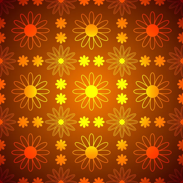 Floral naadloze achtergrond — Stockvector