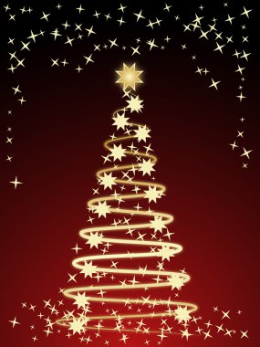 soyut Noel vektör kartı