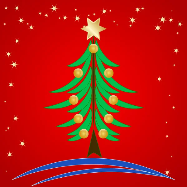 Tarjeta de Navidad vectorial — Vector de stock