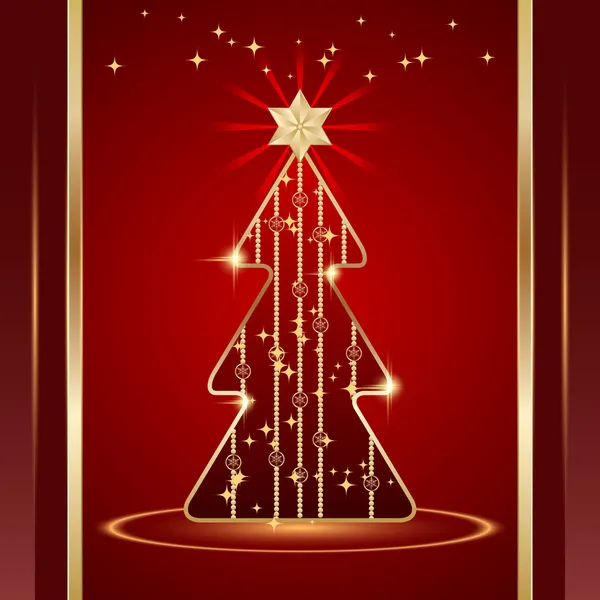 Carte vectorielle de Noël — Image vectorielle