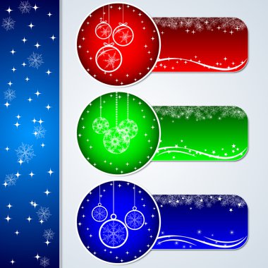 Yılbaşı Banner koymak vektör