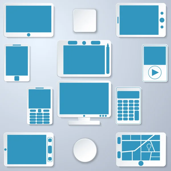 Moderne gadgets vector set — Stockvector