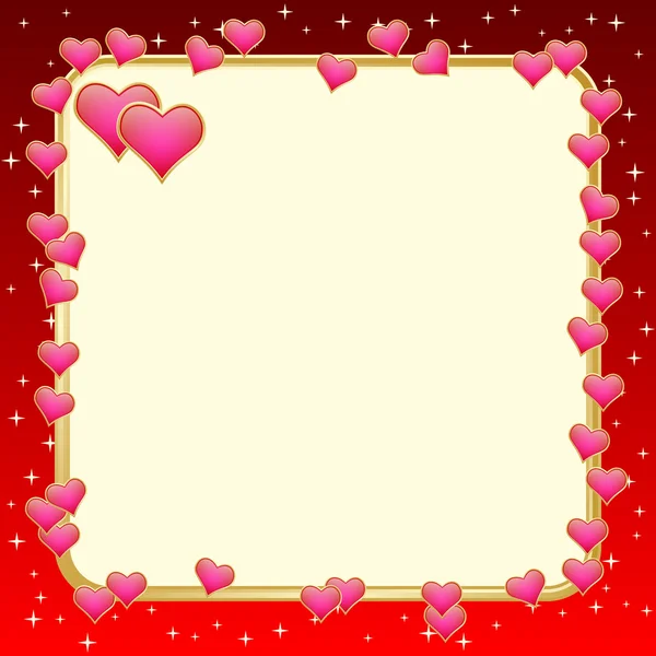 Tarjeta vectorial Día de San Valentín — Vector de stock