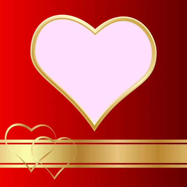 Tarjeta vectorial Día de San Valentín — Vector de stock