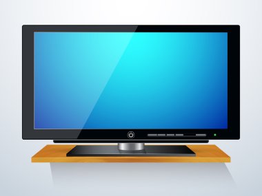 3D monitör vektör çizim