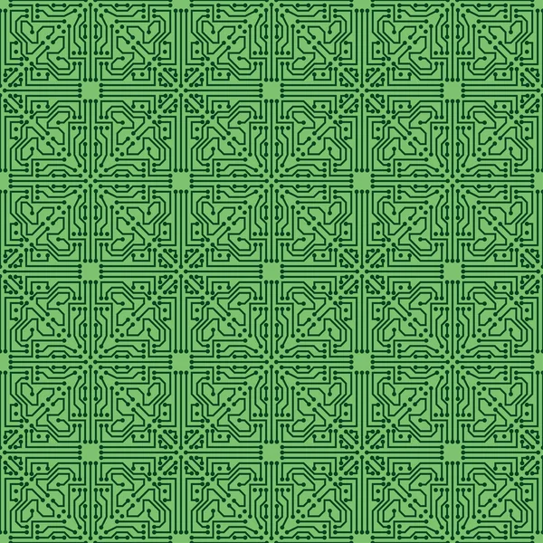 Circuit naadloze vector patroon — Stockvector