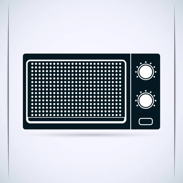 Ilustração do vetor do forno de microondas — Vetor de Stock