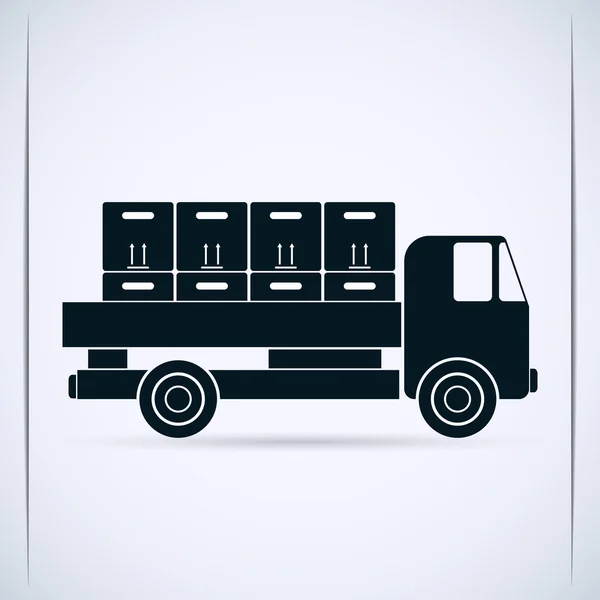 Black Truck — Stock Vector