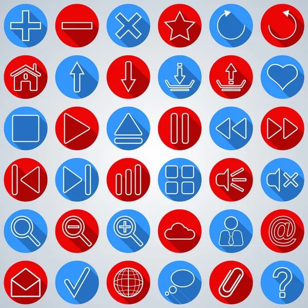 Conjunto de iconos web — Vector de stock