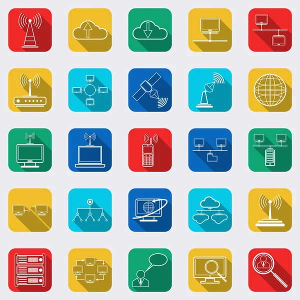 Network  web icons — Stock Vector