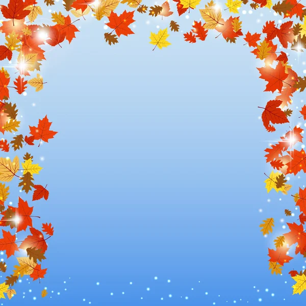 秋のベクトルの背景 — ストックベクタ