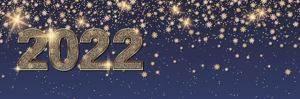 Plantilla Banner Vectorial Navidad Año Nuevo 2022 — Archivo Imágenes Vectoriales