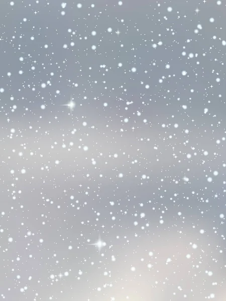 Weihnachten Und Neujahr Bewölkt Himmel Vektor Hintergrund Entwurf Für Flyer — Stockvektor
