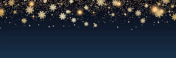 Noël Nouvel Fond Vectoriel Avec Des Étoiles Des Flocons Neige — Image vectorielle