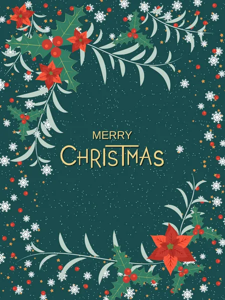 Noel retro tarzı davet kartı, broşür, broşür vektör tasarımı şablonu