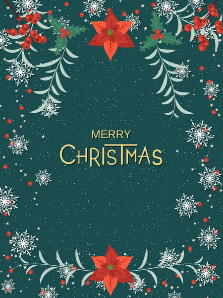Noel retro tarzı davet kartı, broşür, broşür vektör tasarımı şablonu