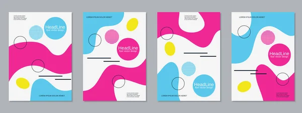 Moderno Stile Geometrico Alla Moda Business Flyer Libretto Brochure Copertina — Vettoriale Stock