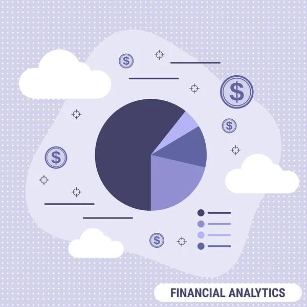 Business Infographic Template Εικονίδια Διανυσματική Απεικόνιση Σχεδιασμό Στρογγυλό Διάγραμμα Χρηματοοικονομική — Διανυσματικό Αρχείο