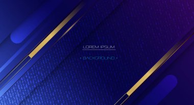 Grafik tasarımının vektör soyut ögesi. Modern sanat tasviri, minimal geometrik şekil, açık altın çizgi deseni ve eğim renk arkaplanı. Dinamik poster şablonu, el ilanı, duvar kağıdı düzeni