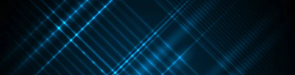 ベクトル抽象線のパターン設計と光効果 濃い青の背景に高速移動と動きのぼかし イラスト未来的 サイバーハイテク接続技術 サイバー空間の概念 — ストックベクタ