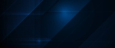 Vektör soyut ışık çizgisi, çizgili desen, geometrik şekil ve gradyan mavi arkaplan dokusu. Görüntü grafiği, duvar kağıdı için geniş modern sanat tasarımı, dijital teknoloji şablonu