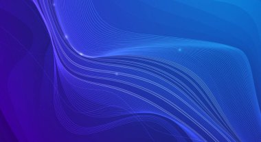 Vektör Illustration soyut sanat, çizgi desenli dalga akışı, dinamik sıvı - değişken renk arkaplanı üzerinde akışkan şekil. Poster, kitapçık, şablon kapağı, duvar kağıdı için modern grafik tasarımı