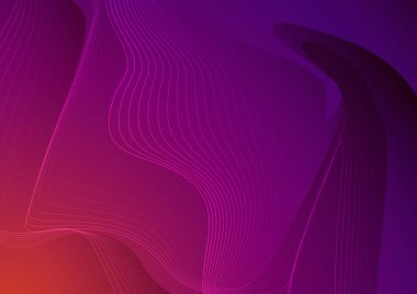 Geometrik şeklin vektör soyut elementi, dalga çizgisi deseni, dinamik akışkan ya da değişken renk arkaplanı üzerinde sıvı şekli. Modern grafik tasarımı. Poster, pankart, duvar kağıdı düzeni