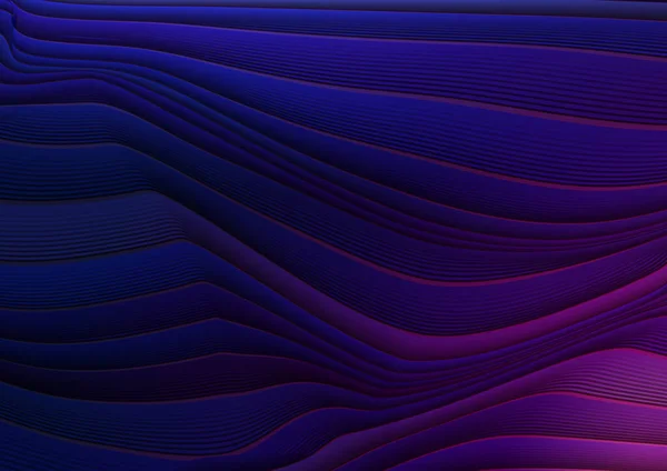 幾何学的 波の流れや曲線の形状パターン 動的流体のベクトル抽象最小要素 グラデーション色の背景に液体の形状 イラスト現代グラフィックデザイン ポスター バナーのレイアウト — ストックベクタ