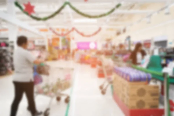 Résumé Supermarché Flou Dans Intérieur Centre Commercial Pour Fond — Photo