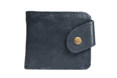 Cüzdan beyaz arkaplanda izole edildi.