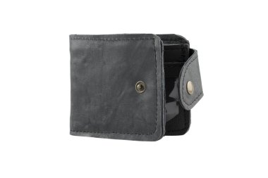 Cüzdan beyaz arkaplanda izole edildi.