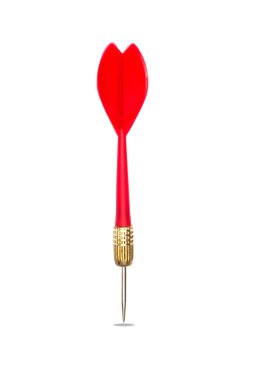 Beyaz arka plan üzerinde izole dart oku.