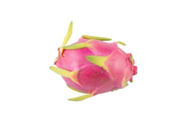 Beyaz arkaplanda ejderha meyvesi izole - kırpma yolu.