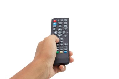Uzaktan kumandayı beyaz arkaplanda izole etmek - kırpma yolları.